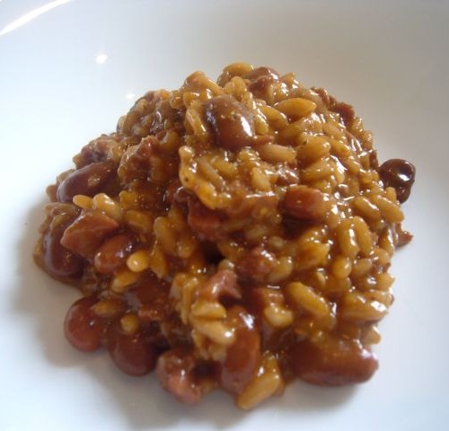 Panissa o paniscia (riso con fagioli e cotechino)